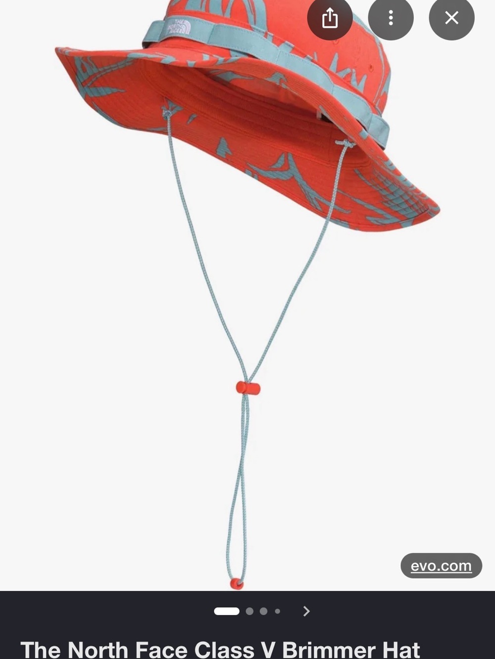 The North Face Kids' Brimmer Hat - Coral with Light Blue Accents